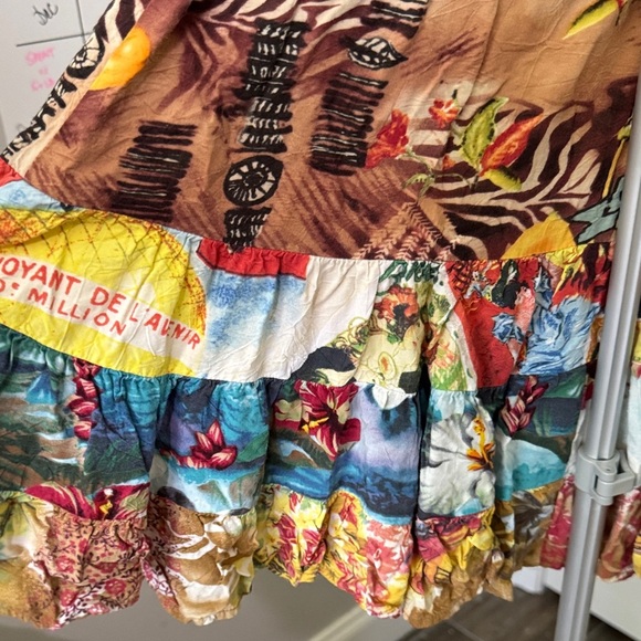 Jams World Vintage Tropical Patchwork Mini Skirt - Picture 4 of 8